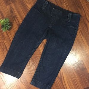 EUC Banana Republic Urban Clam Digger jeans. Dark blue. Size 4